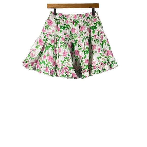 Hill House Womens Paz Skirt in Pink Roses A-line Mini‎ Size Medium - Picture 5 of 8